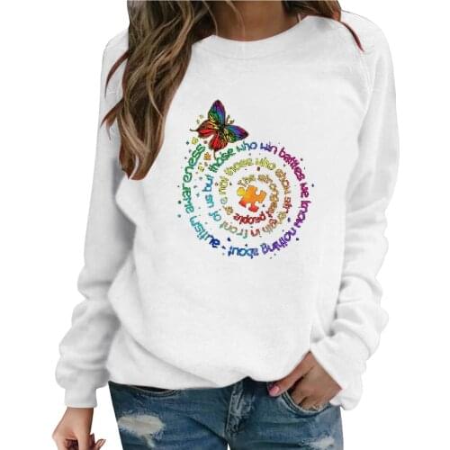 Plus Size Hoodie Women Fashion Fun Print Round Neck Long Sleeve Loose Sports Sweatershirt Harajuku Pullover Sudaderas Moletom
