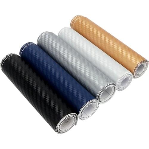 Carbon Fiber 3D Car Stickers Car Styling Tint Vinyl Film 10cm x 127cm