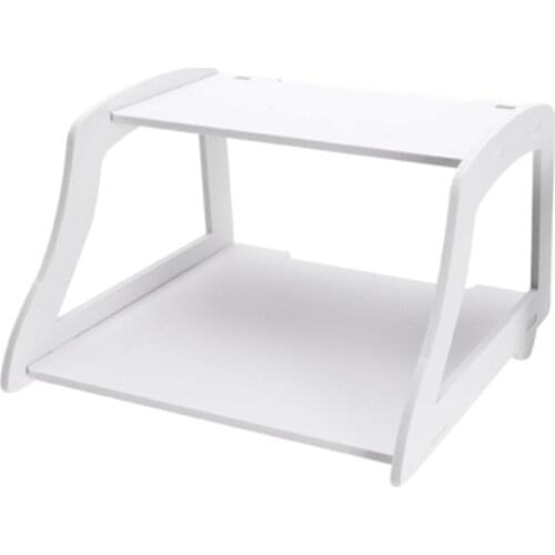 Hollow Out Double Set-top Box Cable Wifi Router Shelf Organizer Modeling Rack Wall Mounted Shelves Toy Display Stand Holder Home