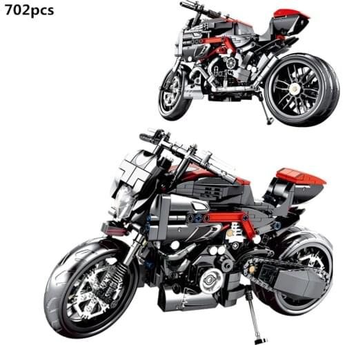 High-Tech Ducatis Motorcycle Monster 1200R 797 ORV Building Blocks Classic Model Creator Sets Bricks Kids Toys For Children Gift