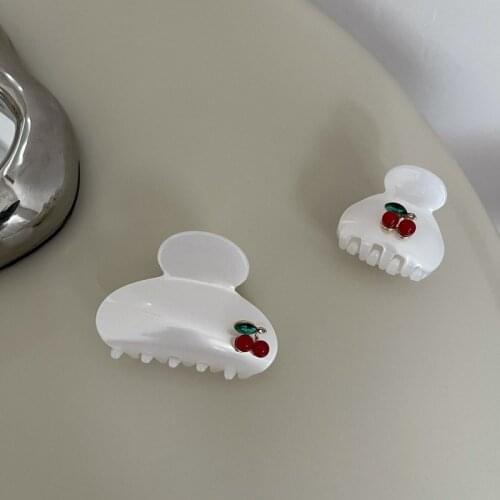 Japanese girl acetic acid grasping clip female refreshing small bangs clip medium half-tie hair clip back of head grasping clip