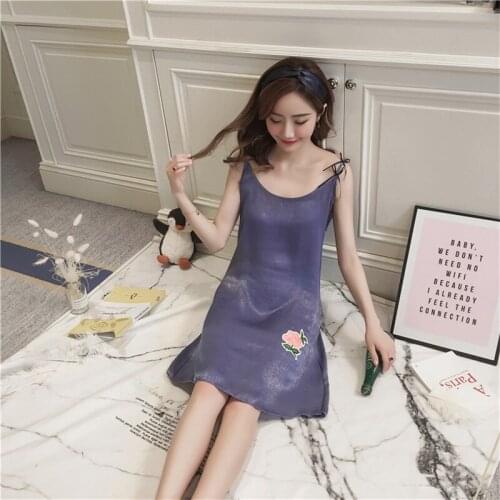 Women Sleepwear Bride Silk Nightgowns Female Sweet Princess Sleeping Home Dress Lady Lace Sexy Nightdress Sleepwear