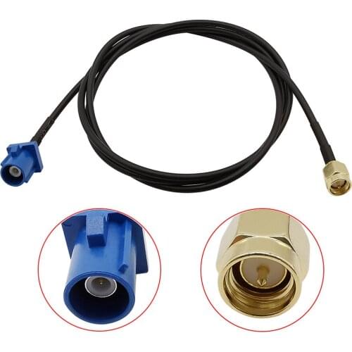 1Pcs SMA Male Plug to Fakra C Male Plug Adapter GPS Antenna Extension Cable RG174 Pigtail 10CM 15CM 20CM 30CM 50CM 1M 2M 3M