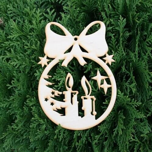 20 pcs Christmas wood yard decorations, Christmas tree wood decorations