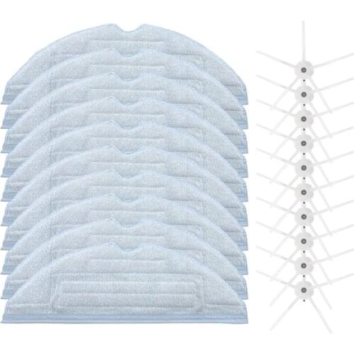20Pack Mopping Cloths Side Brush for Xiaomi Roborock S7 T7S T7Plus T7Splus Robot Vacuum Cleaner Spare Parts