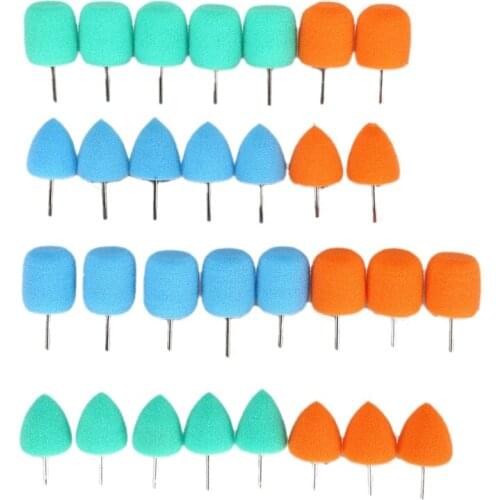 30Pcs Auto Detailing Polishing Buffing Burrs Pads for Car Detailing Polishing and Buffing Use on Rotary Tools Polish