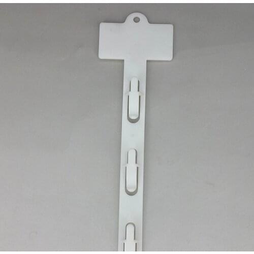 400pcs Plastic PP Retail Hanging Merchandise Clips Strips W19mm Products Display For Supermarket Store Promotion L782mm