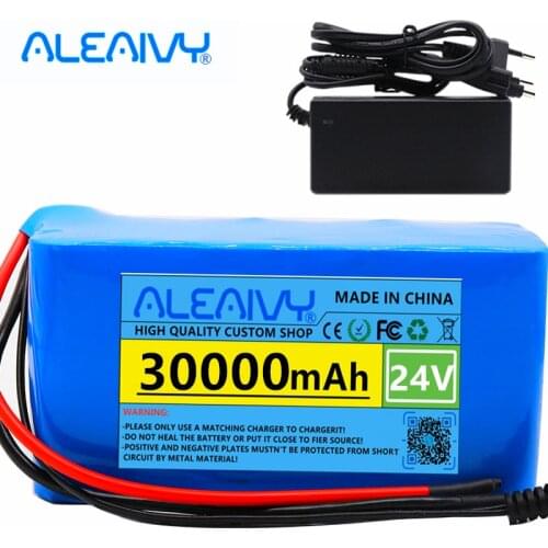 24V 30Ah 7s3p 18650 battery lithium battery 24v 30000mAh Electric Bicycle Moped electric Lithium ion Battery pack + 2A Charger