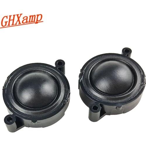 GHXAMP 1.25 Inch Neodymium Tweeter Speaker 4 Ohm 20W Dome Silk Membrane 34mm Treble Speaker Unit For Audio Parts Diy 2pcs