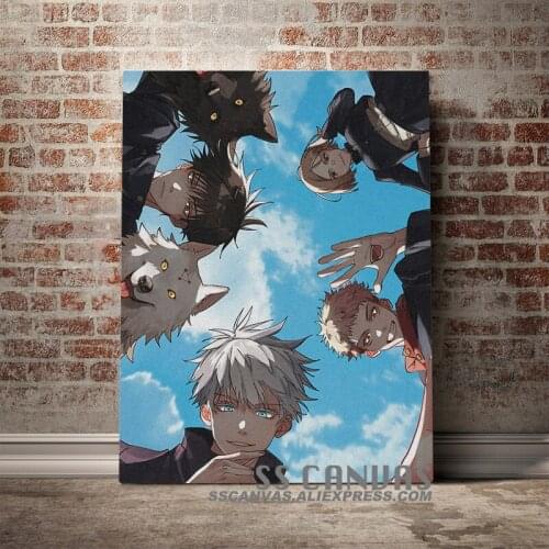 Jujutsu Kaisen Anime Poster Canvas Painting Decor Wall Art Pictures Bedroom Study Home Living Room Decoration Prints Poster