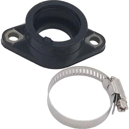 Motorcycle Carburetor Intake Interface Carb Adapter with O-rings for Suzuki GN125/GS125 Motorcycle