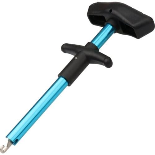 Lightweight T-Shaped Fishing Lure Remover Aluminum Tube Hooks Detacher Portable Fish Hooks Out Extractor Fishing Accessories