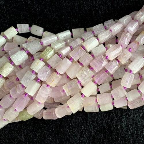 Natural Genuine pink purple Kunzite Nugget Free Form Smooth Beads 06332