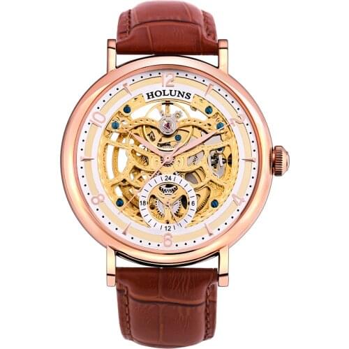 2021 New Hot Sale Skull Hollow Fashion Mechanical Mens Watch Stainless Steel Sapphire Leather Watch Mann Holens Special Luxury