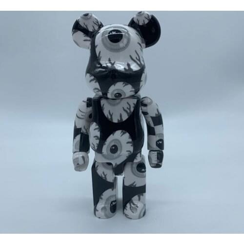 New Sell Bear@bricklys 28cm 400% Bearbricklys Mish Pvc Action Figures Bear Dolls Decoration Models Friends Toys Christmas Gifts