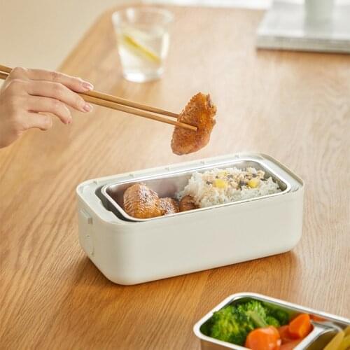 220V Protable Electric Lunch Box Food Heater Container Warmer for Student Food Heater Rice Container for Office Car Lunch Box