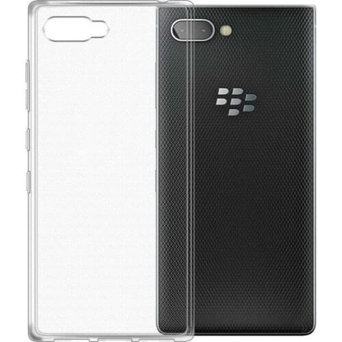 For BlackBerry Key2 BBF100 Transparent Soft TPU Case Crystal Slim Anti Slip Case Back Protector Cover Shockproof for key two