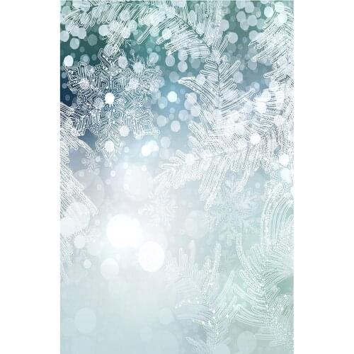 Snowflake Flare Bokeh Christmas Photographic Background Custom Backdrop Photo Studio for Baby Children Family Party Photoshoot