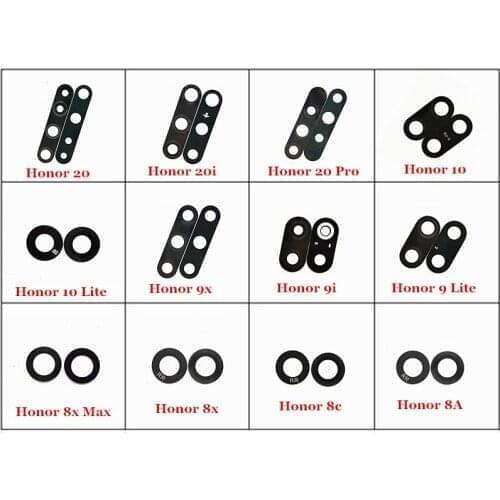 10x Rear Back Camera Glass Lens with Sticker for For Huawei Honor 8A 8C 8X Max 10 9i 9x 9 Lite 20i 20 Pro
