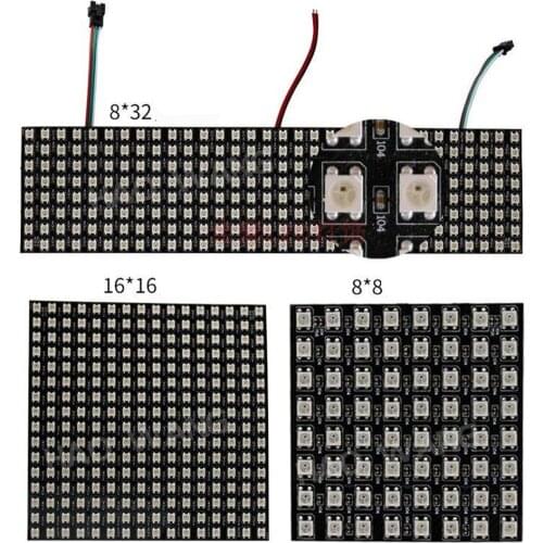 WS2812B Flexible Pixel 8x8 16x16 8x32 SK6812 Individuell Adressierbare Digitale led-modul Panel flexible DIY Display Board DC5V