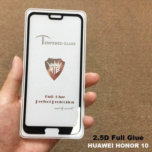 Full AB Glue Cover Tempered Glass Screen Protector for Huawei Honor 10 COL-AL00 COL-AL10 COL-TL00 COL-TL10 Anti fingerprint film
