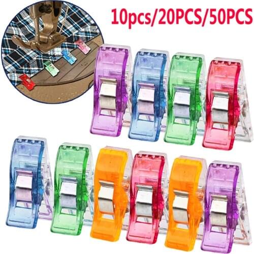 Sewing Clips Wholesale New Plastic Clamps Quilting Crafting Crocheting Knitting Safety Clips Assorted Colors Binding Clips Paper