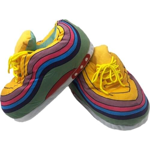 Winter Ladies Warm Cotton Shoes EU One Size Unisex (36-43) Couple Sneakers Home Sofa Floor Bedroom Non-Slip Soft Slippers Men