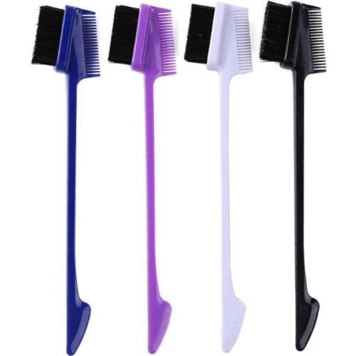 1pcs Double Sided Edge Control Comb Beauty Hair Styling Brush Salon Hairdressing Tools Hot