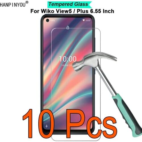 10 Pcs/Lot For Wiko View5 View 5 / Plus 6.55" 9H Hardness 2.5D Ultra-thin Toughened Tempered Glass Film Screen Protector Guard
