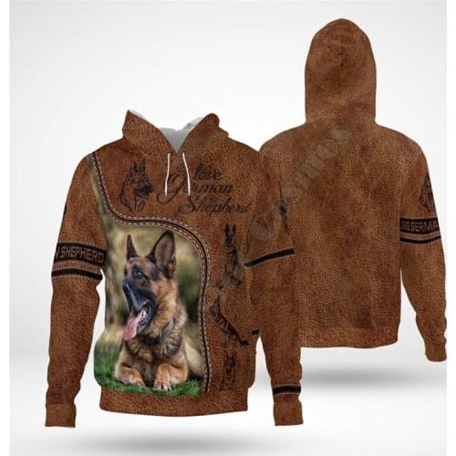 Love German Shepherd 3D Hoodies Printed Pullover Men For Women Funny Sweatshirts Fashion Animal Sweater Drop Shipping