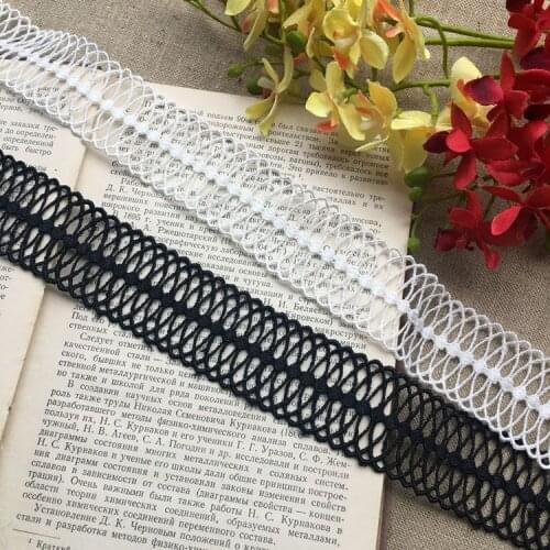 5yard exquisite polyester water soluble lace DIY clothing accessories curtains sleeves collar decoration Wide 4CM
