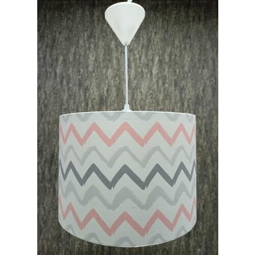 Rüyam Lampshade Zigzag Pattern Children 'S Room Baby Room Pendant Lamp Chandelier