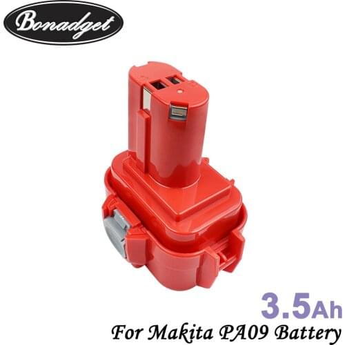 Bonadget 3500mah 9.6V 3.5Ah Power Tool Battery For MAKITA 9.6V Lithium Battery Replace 9120 9122 9133 9134 9135 9135A 6222D 6260