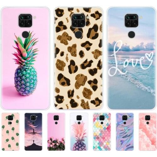 For Xiaomi Redmi Note 9 Case Soft Tpu Phone Back On Redmi Note 9 Pro Silicon Cover Bumper Shell Funda Skin shockproof cute