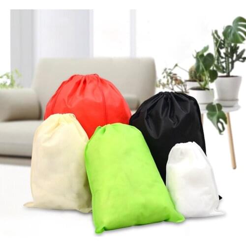 30*39cm Portable Travel Shoes Storage Bag Non-woven Drawstring Dustproof Covers Shoes Organizer Storage Bags
