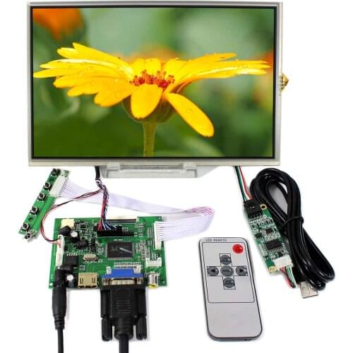 HD MI+VGA+2AV LCD Controller Board 10.1" B101EW05 LP101WX1 1280x800 Touch LCD VS101TP-A4