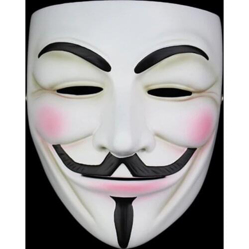 V For Vendetta Mask Resin Collect Home Decor Party Cosplay Lenses Anonymous Mask Guy Fawkes Makeup party High Quality home toy