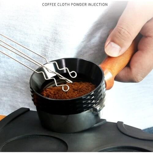 Massief Houten Handvat Naald Koffie Sabotage 58Mm 51Mm Koffie Sabotage Distributeur Leveler Tool Naald Type Koffie Poeder