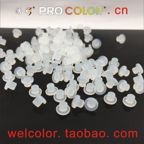 7 7.14 9/32" 19/64" 7.5 mm 7.5mm T type Soft Round Silicone Rubber Buffers Pad Bumper Cushion for Kitchen Cabinet Door Drawers