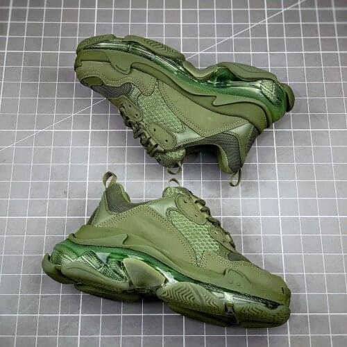 2021 New Green Gray air cushion Clunky Sneaker Breath Causel Shoes 35 36 37 38 39 40 41 42 Euro Size