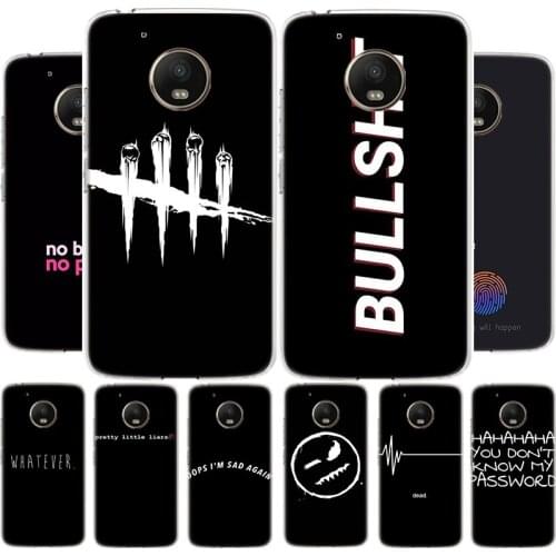 Simple Funny I am thinking Phone Case For Motoralo Moto G8 G7 G6 G5 E6 E5 E4 S PLUS PLAY POWER OneMacro Cover Coque soft Silicon