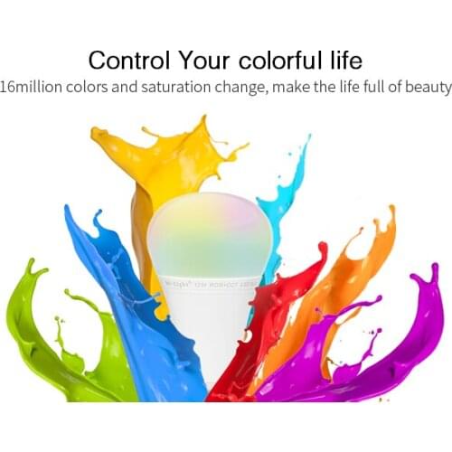 [Seven neon]free shipping 16million colors color-temperature changeable&brightness dimmable AC85-265V 12W RGB+CCT LED Light Bulb