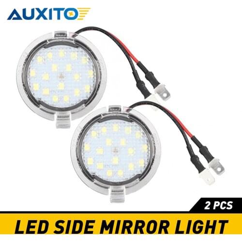2Pcs CANbus Led Under Side Mirror Puddle Light for Lincoln MKX MKT MKS 2014 2013 MKZ 2015 LS Navigator 2007- 2016 White 6000K