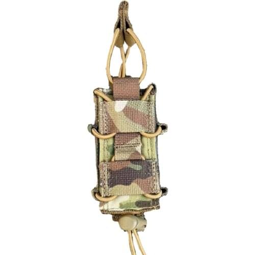 Outdoor Sports Tactical Vest Tyr Pouch 9mm Single Magazine Bag Elastic Tool Bag