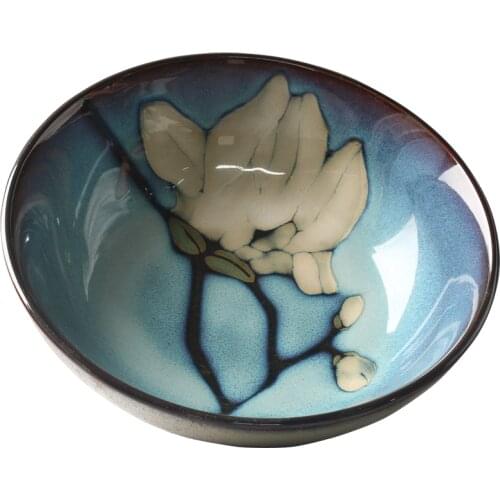 NEWYEARNEW 8inch big size Noodle Bowls Salad Rice Bowls Ceramic Japanese Classical Kitchen Tableware Household Restaurant Soup