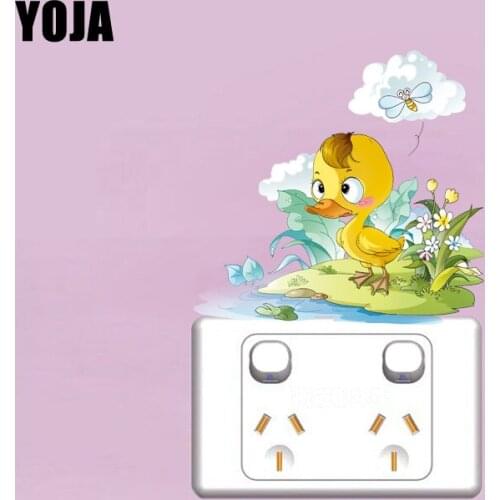 YOJA Funny Ducklings And Bees Wall Sticker Colour Switch Decal PVC Children Room Home Decor 12ss0206