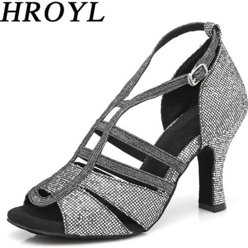 Womens Latin Dancing Heels Salsa Shoes Ballroom Dance Shoes Samba Tango Jazz Dance Heeled Double T-bar Design Gorgeous Shoes