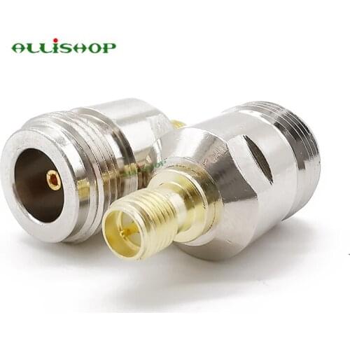 1Pcs RP-SMA Female Plug Center to N Female RF Connector Adapter RP SMA Jack to N Jack Wi-Fi Adapter for Antennas Coaxial Cables