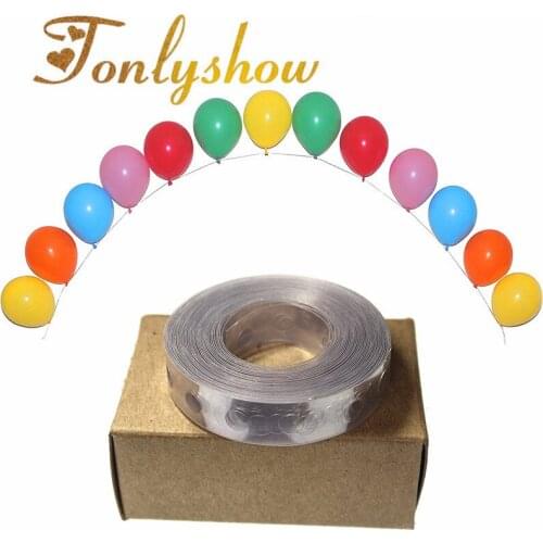 1pcs 5M Plastic Balloon Chain Transparent PVC Rubber Wedding Balloon Fixed Essential Tools Helium Balloon Decoration