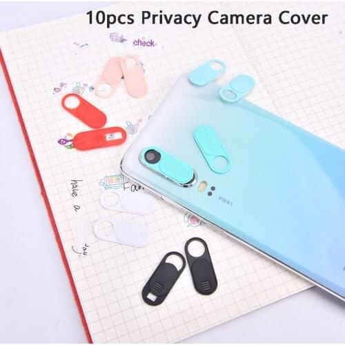 10Pcs/set Webcam Cover Camera Cover Cartoon Privacy Protection Slide Blocker